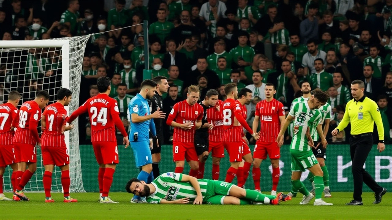 Derby derailed: fan‑thrown bar injures Sevilla’s Joan Jordán, match halted